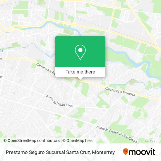 Prestamo Seguro Sucursal Santa Cruz map