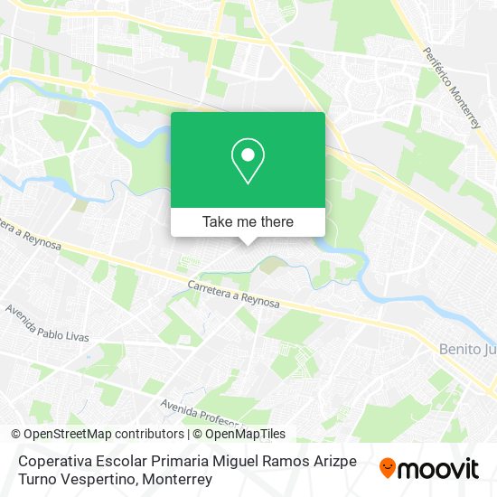 Coperativa Escolar Primaria Miguel Ramos Arizpe Turno Vespertino map