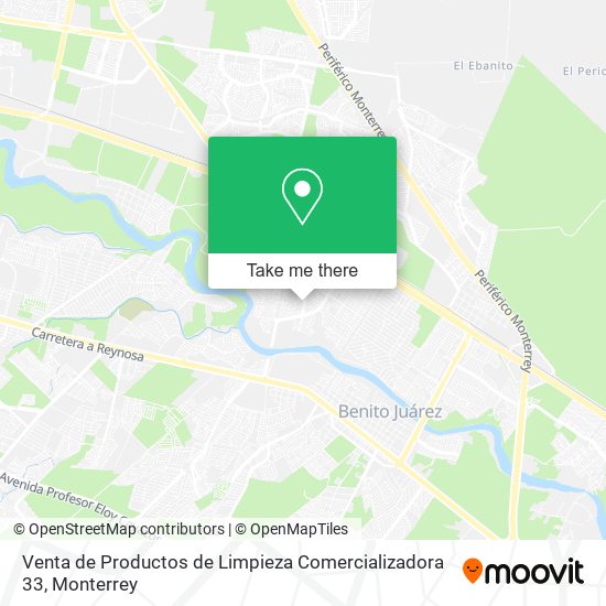 Venta de Productos de Limpieza Comercializadora 33 map