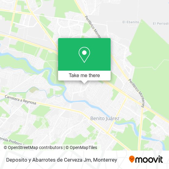 Mapa de Deposito y Abarrotes de Cerveza Jm