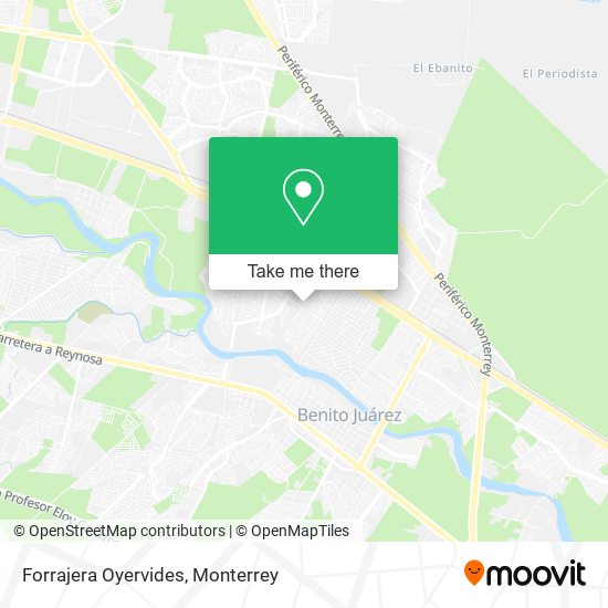 Forrajera Oyervides map