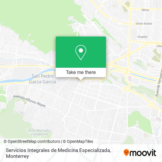 Servicios Integrales de Medicina Especializada map