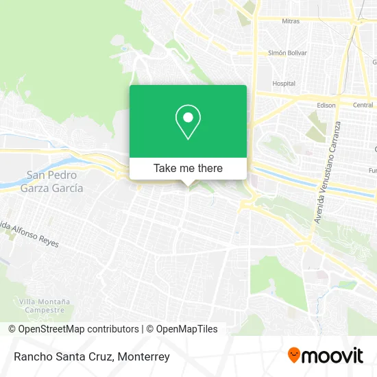 Rancho Santa Cruz map