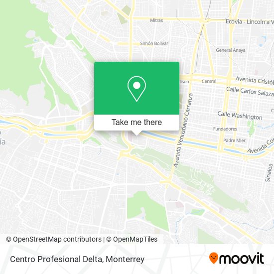 Centro Profesional Delta map