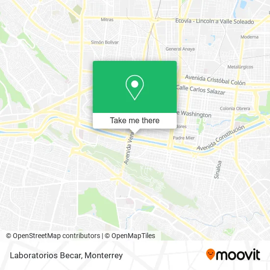 Laboratorios Becar map