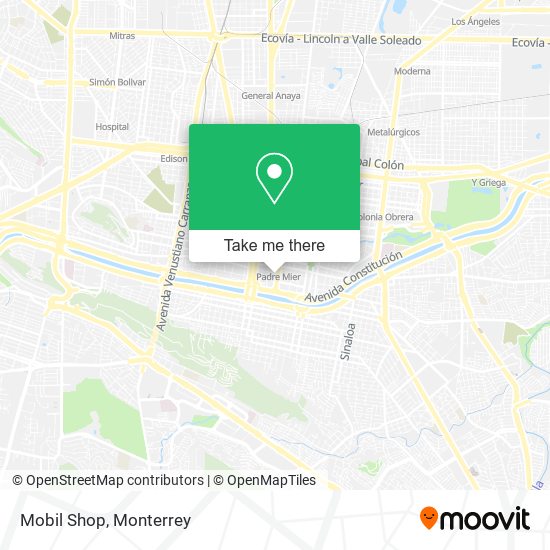 Mobil Shop map