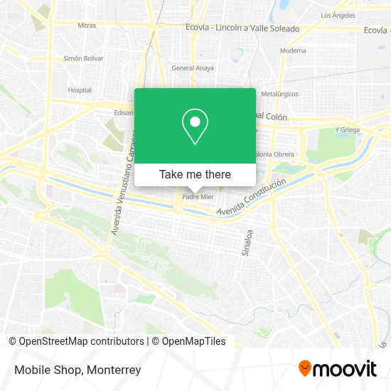 Mobil Shop map
