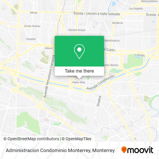 Administracion Condominio Monterrey map