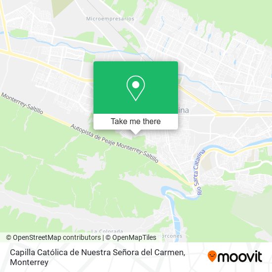Mapa de Capilla Católica de Nuestra Señora del Carmen