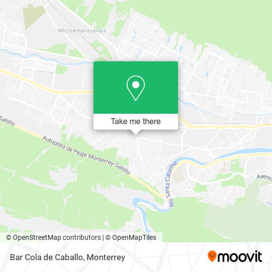 Mapa de Bar Cola de Caballo