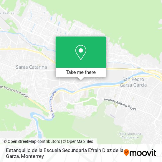 Estanquillo de la Escuela Secundaria Efrain Diaz de la Garza map