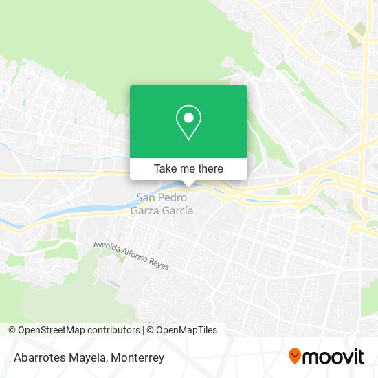 Abarrotes Mayela map