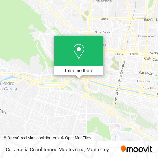 Mapa de Cerveceria Cuauhtemoc Moctezuma