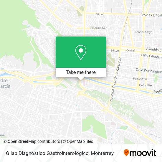Mapa de Gilab Diagnostico Gastrointerologico