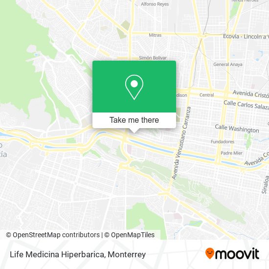 Mapa de Life Medicina Hiperbarica