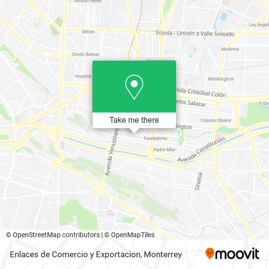 Enlaces de Comercio y Exportacion map