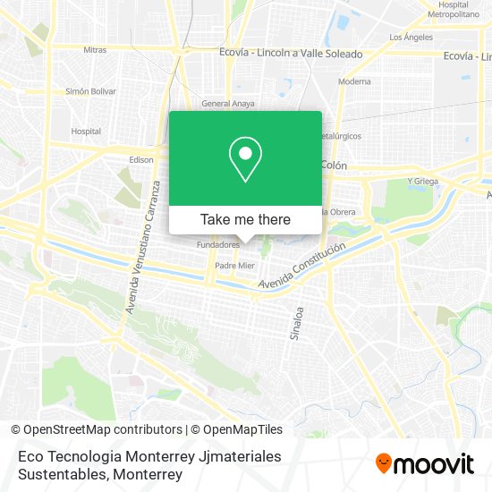 Mapa de Eco Tecnologia Monterrey Jjmateriales Sustentables