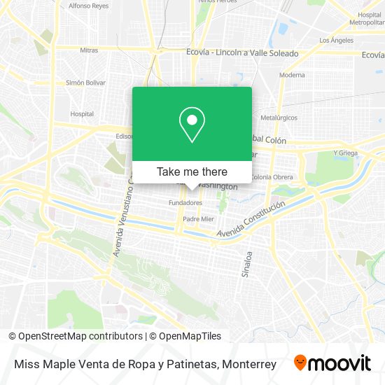Miss Maple Venta de Ropa y Patinetas map