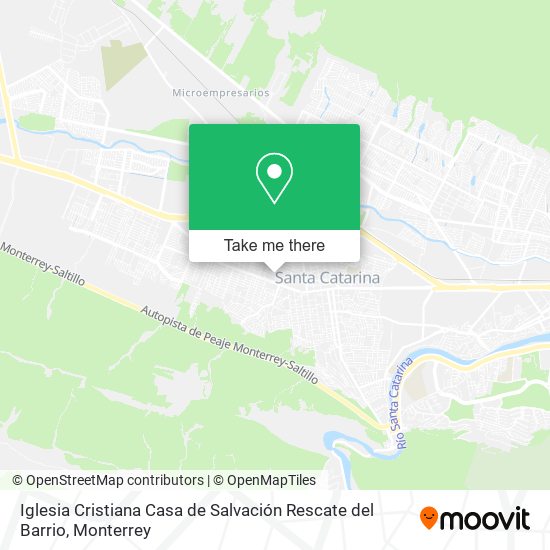 Mapa de Iglesia Cristiana Casa de Salvación Rescate del Barrio