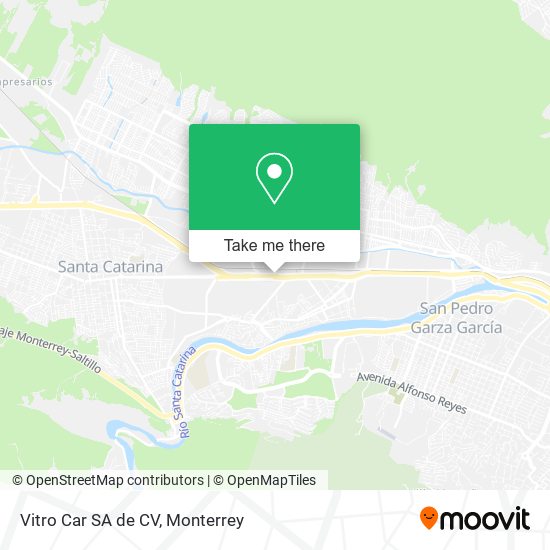 Mapa de Vitro Car SA de CV