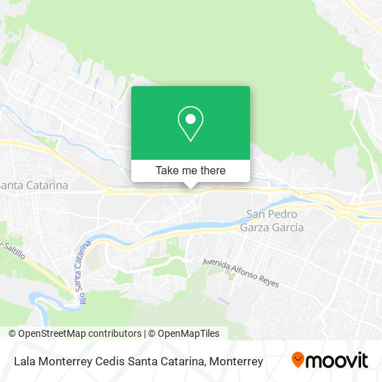 Lala Monterrey Cedis Santa Catarina map