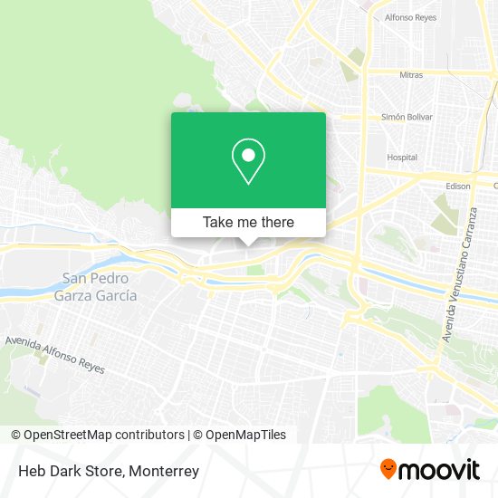 Mapa de Heb Dark Store