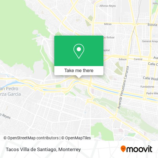 Tacos Villa de Santiago map