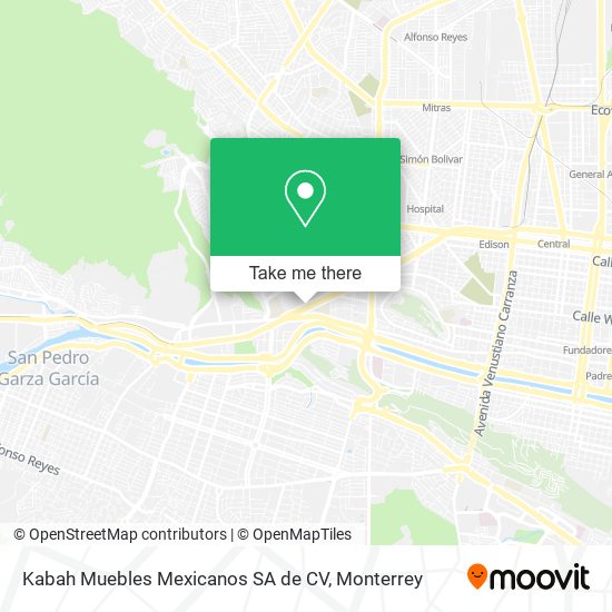 Mapa de Kabah Muebles Mexicanos SA de CV