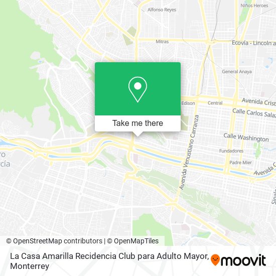 La Casa Amarilla Recidencia Club para Adulto Mayor map