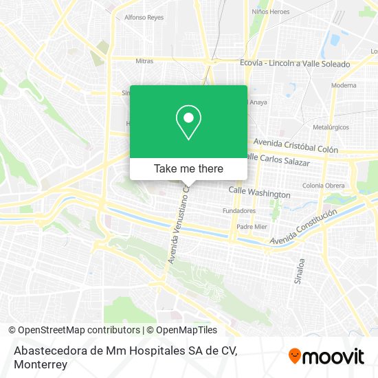 Abastecedora de Mm Hospitales SA de CV map