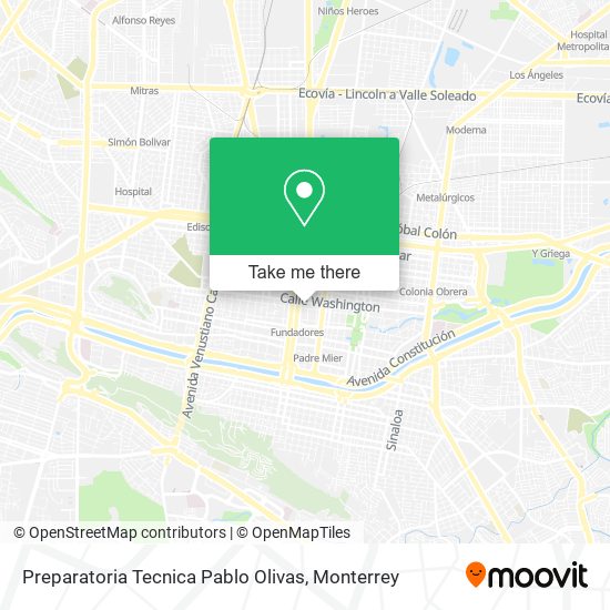Mapa de Preparatoria Tecnica Pablo Olivas