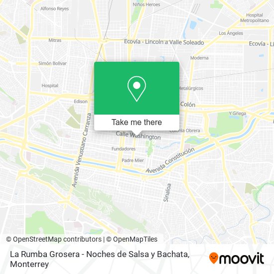 La Rumba Grosera - Noches de Salsa y Bachata map