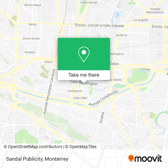 Mapa de Sandal Publicity