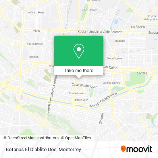 Mapa de Botanas El Diablito Dos