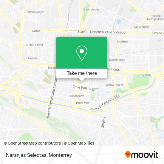 Mapa de Naranjas Selectas