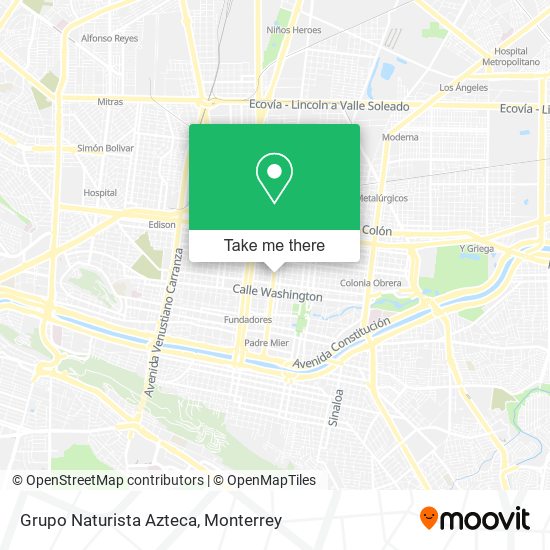 Mapa de Grupo Naturista Azteca
