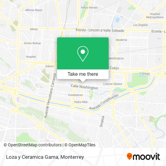 Loza y Ceramica Gama map