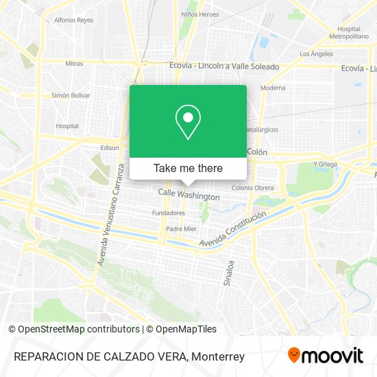 Mapa de REPARACION DE CALZADO VERA