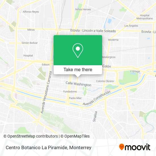 Mapa de Centro Botanico La Piramide