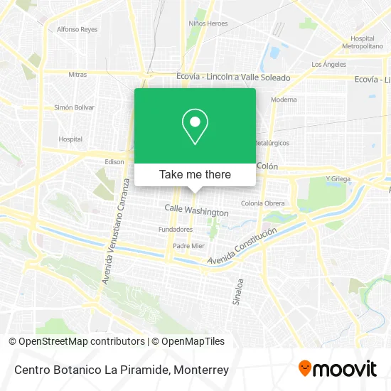 Mapa de Centro Botanico La Piramide