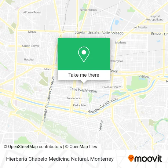 Hierberia Chabelo Medicina Natural map