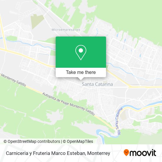 Mapa de Carniceria y Fruteria Marco Esteban