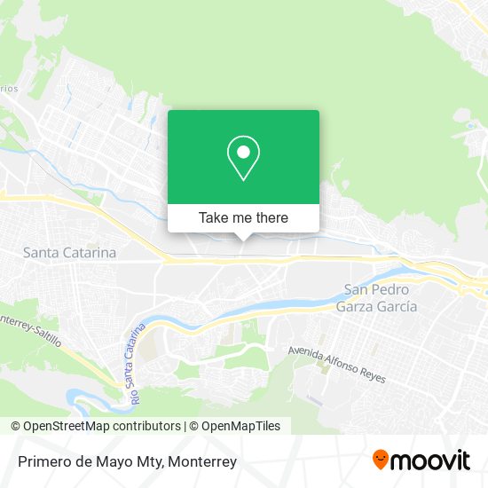 Primero de Mayo Mty map