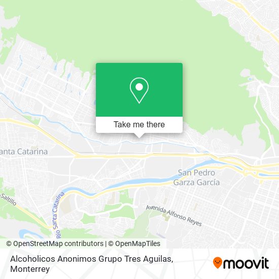 Mapa de Alcoholicos Anonimos Grupo Tres Aguilas