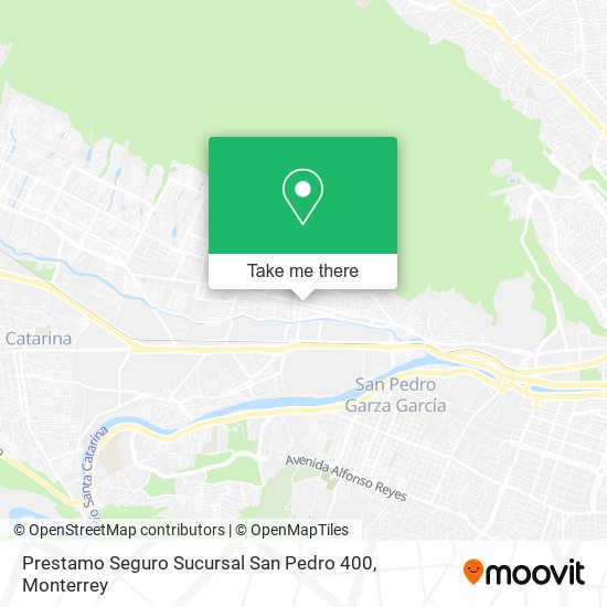 Prestamo Seguro Sucursal San Pedro 400 map