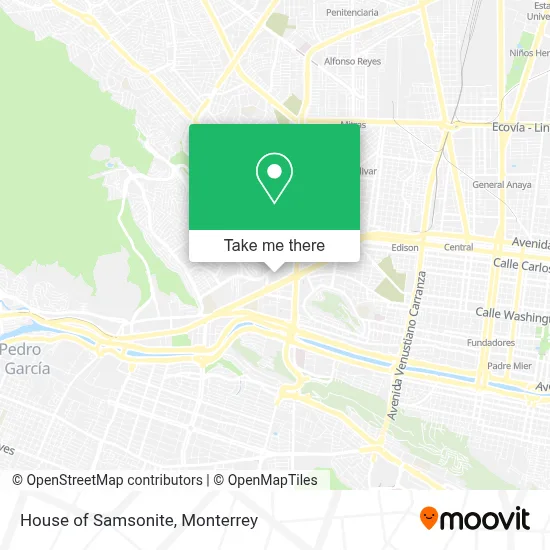 House of Samsonite map