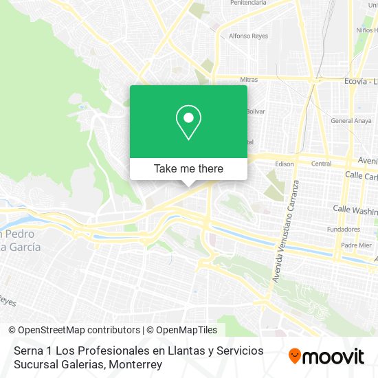 Serna 1 Los Profesionales en Llantas y Servicios Sucursal Galerias map