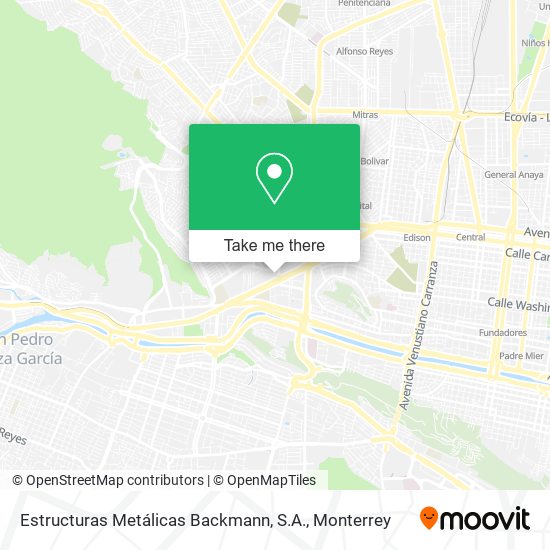 Mapa de Estructuras Metálicas Backmann, S.A.