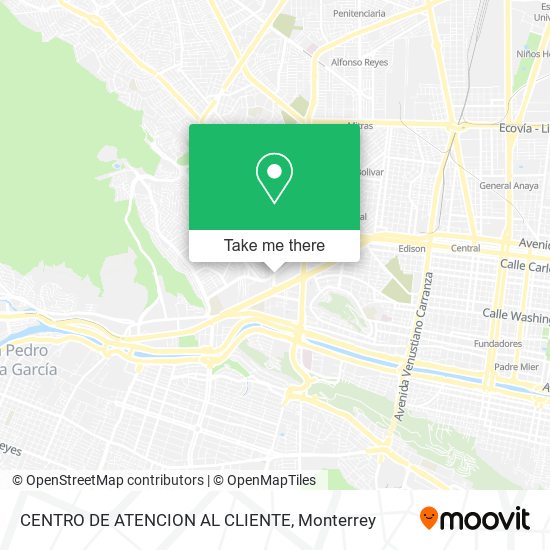 CENTRO DE ATENCION AL CLIENTE map