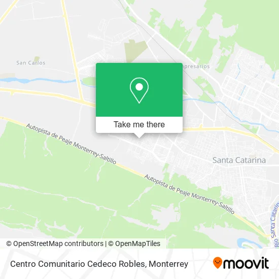Mapa de Centro Comunitario Cedeco Robles